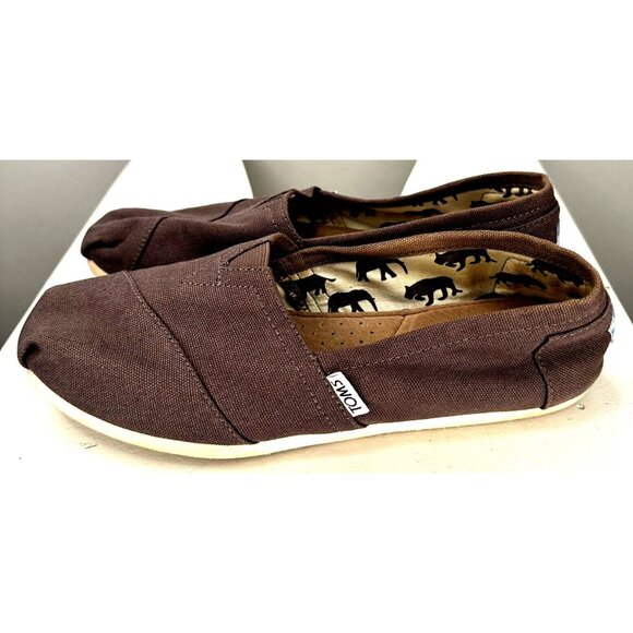 TOMS Womens Shoes Alpargata Slip On Original Canvas Classics Casual Gray 7.5 - Picture 3 of 13